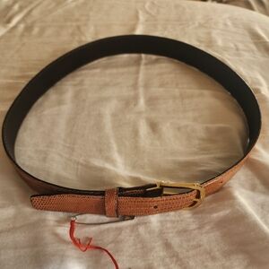 MM - Womens Brown Lizard Belt
